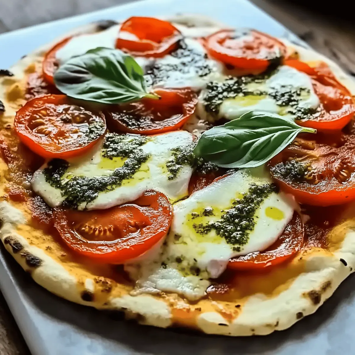 Caprese Naan Pizza: Quick, Fresh, and Flavor-Packed Delight