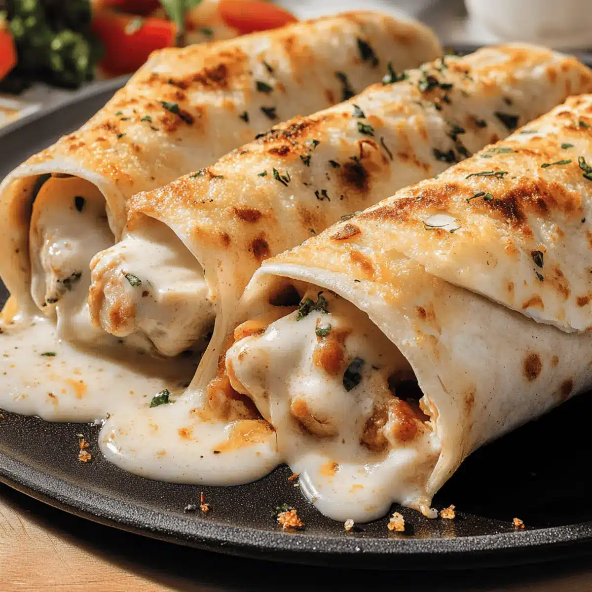 Cheesy Garlic Chicken Wraps in 25 Minutes for a Quick Feast