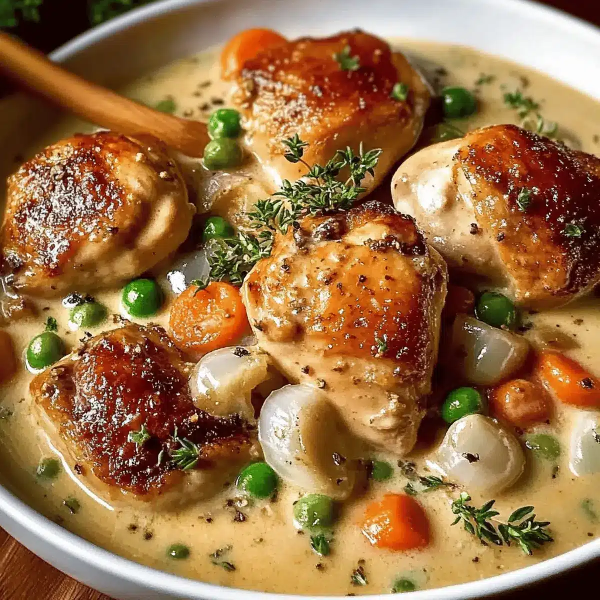 Comforting Chicken Fricassee: A Creamy Homestyle Delight