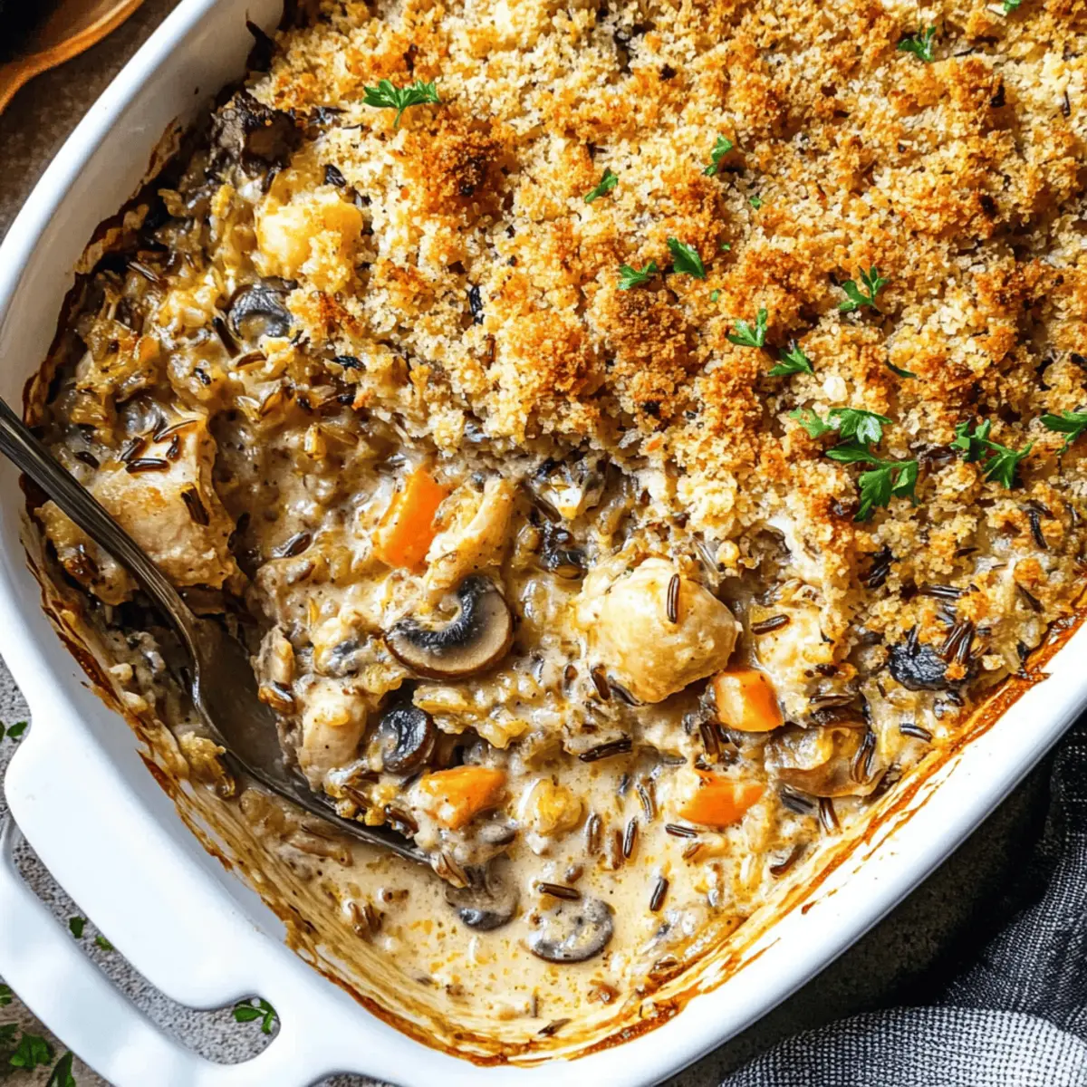 Creamy Chicken Wild Rice Casserole for Cozy Nights