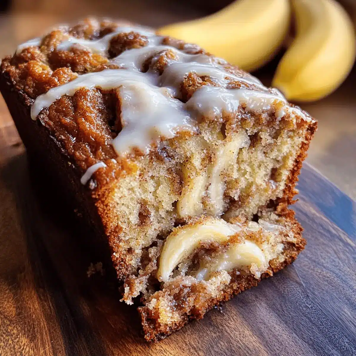 Cinnamon Roll Banana Bread: Your New Favorite Breakfast Treat