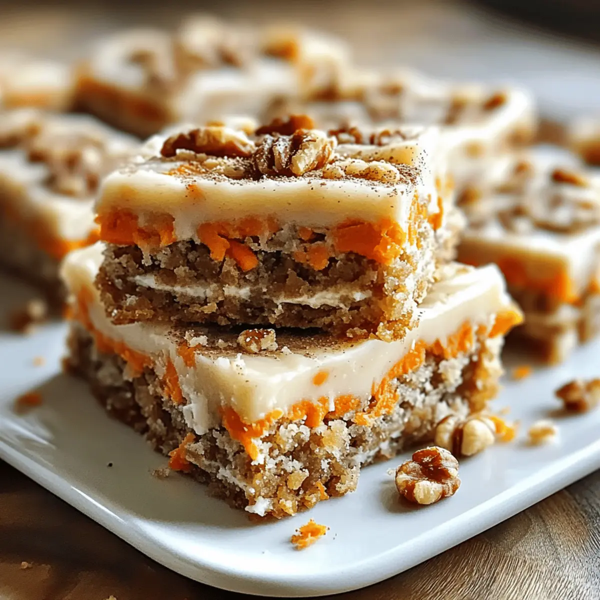 Cottage Cheese Carrot Cake Bars for Guilt-Free Indulgence