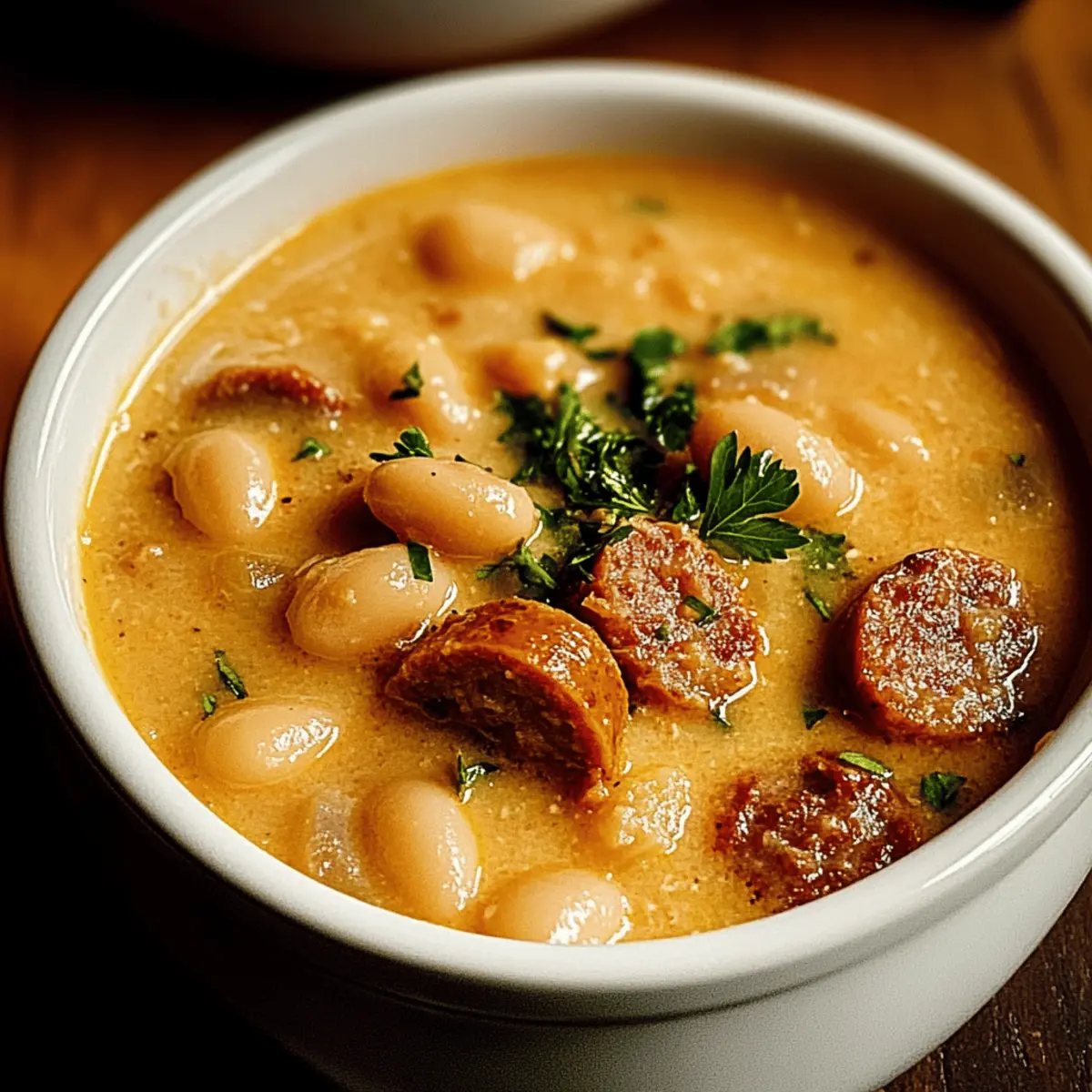 Cozy Creamy Bean Soup with Sausage for Ultimate Comfort