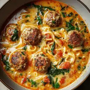 Creamy Meatball Soup