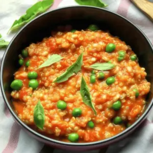 Creamy Tomato & Mozzarella Quinoa Risotto