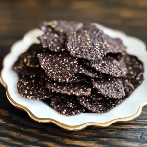 Dark Chocolate Quinoa Crisps