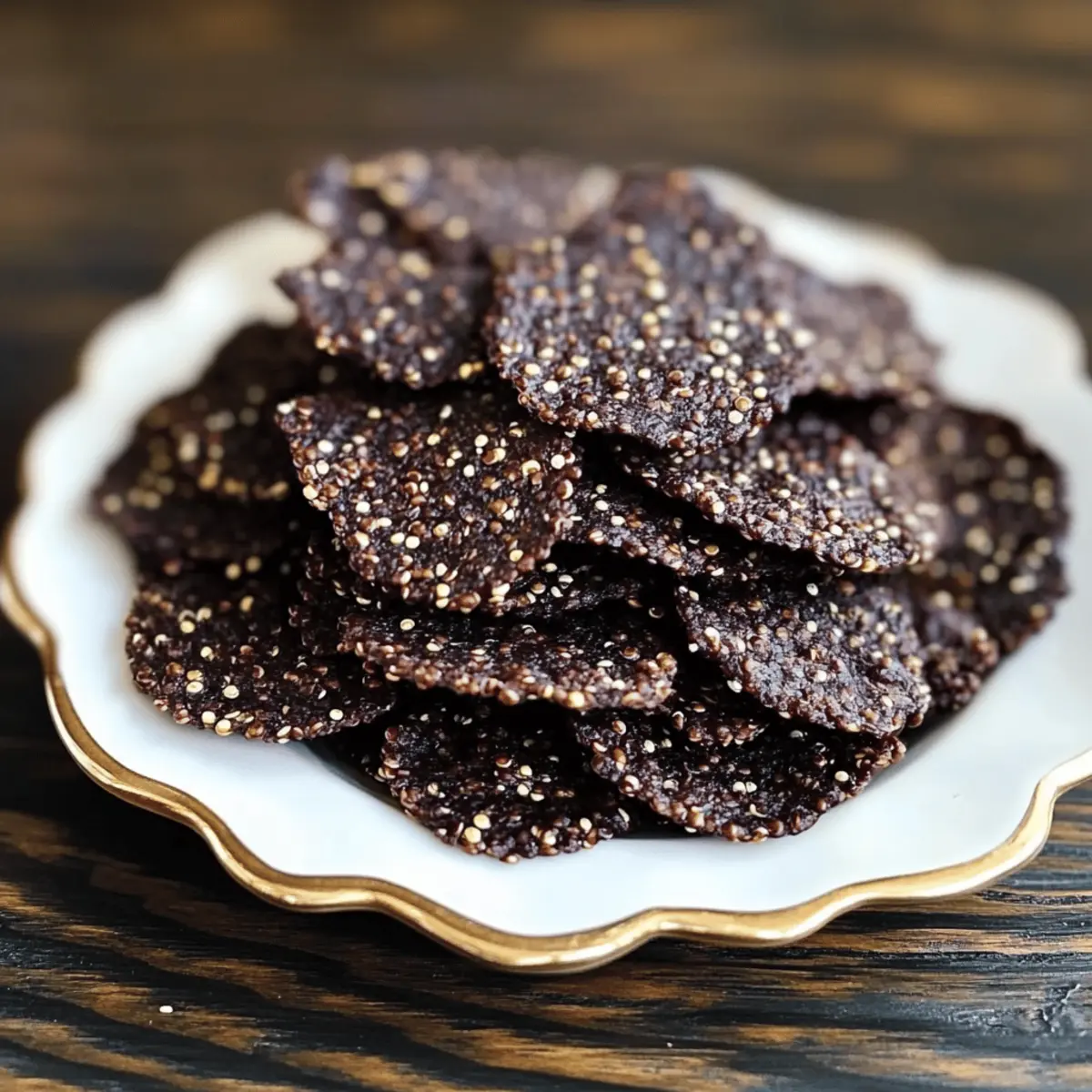 Delicious Dark Chocolate Quinoa Crisps for Guilt-Free Snacking