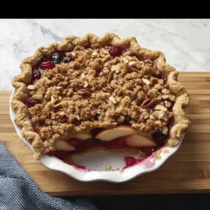 French Cranberry-Apple Pie