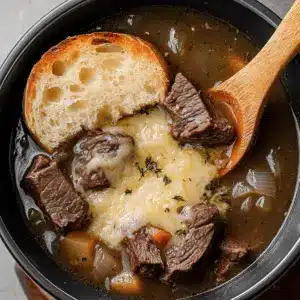French Onion Beef Short Rib Soup