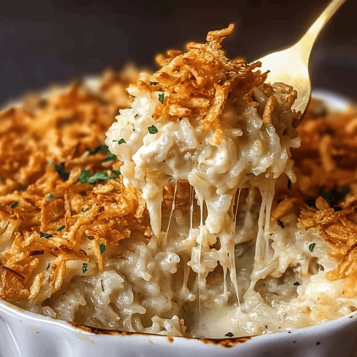 Savory French Onion Chicken Rice Bake for Cozy Family Nights