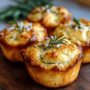 Garlic Rosemary Focaccia Muffins
