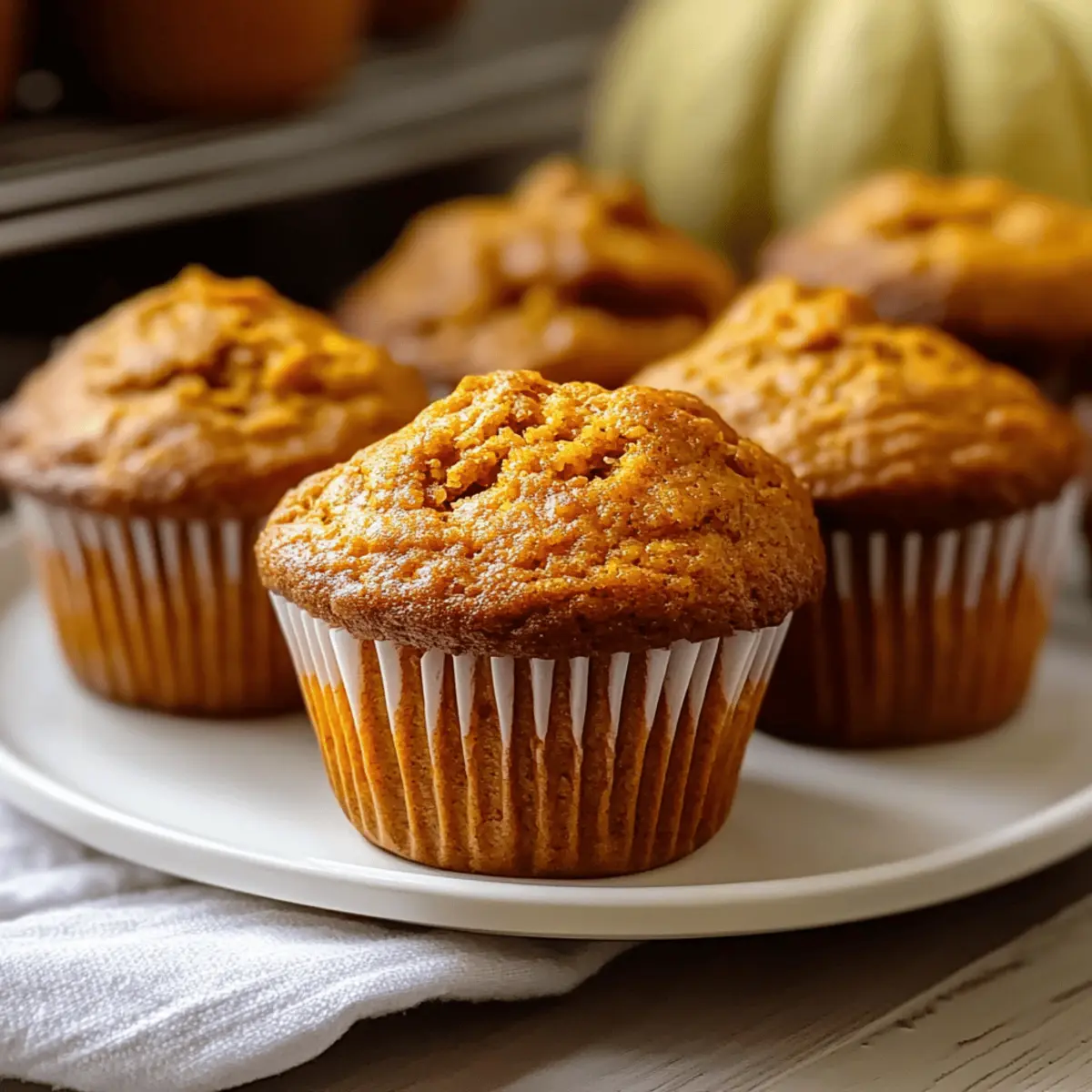 Moist Healthy Greek Yogurt Pumpkin Muffins for a Cozy Fall
