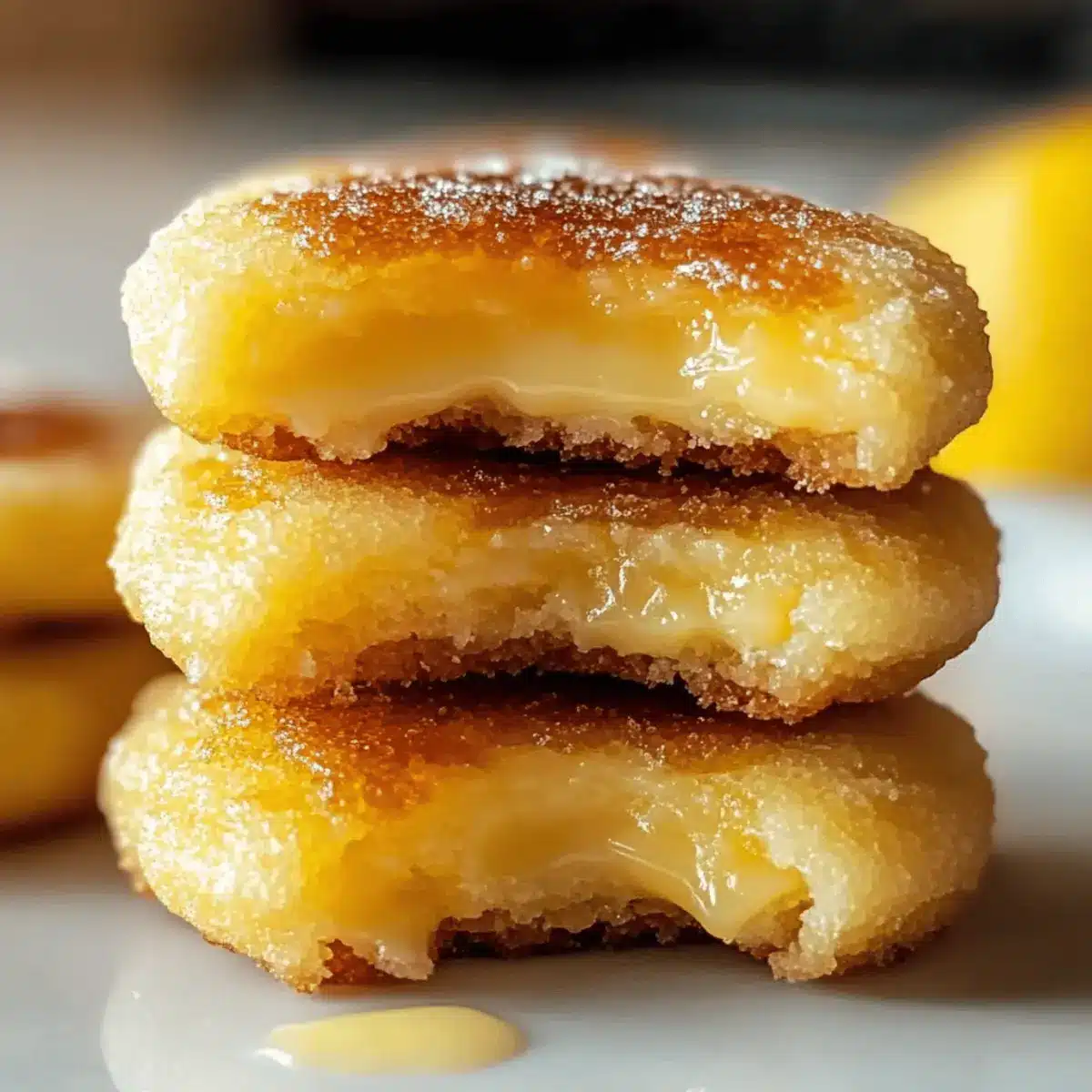 Lemon Curd Crème Brûlée Cookies: Tangy Bliss in Every Bite