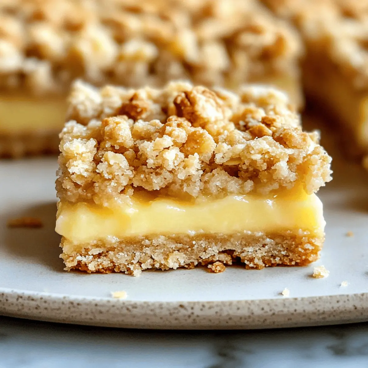 Delightful Lemon Oatmeal Crumble Bars for a Sweet Treat