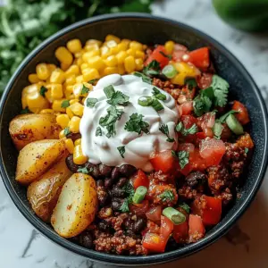Loaded Potato Taco Bowl