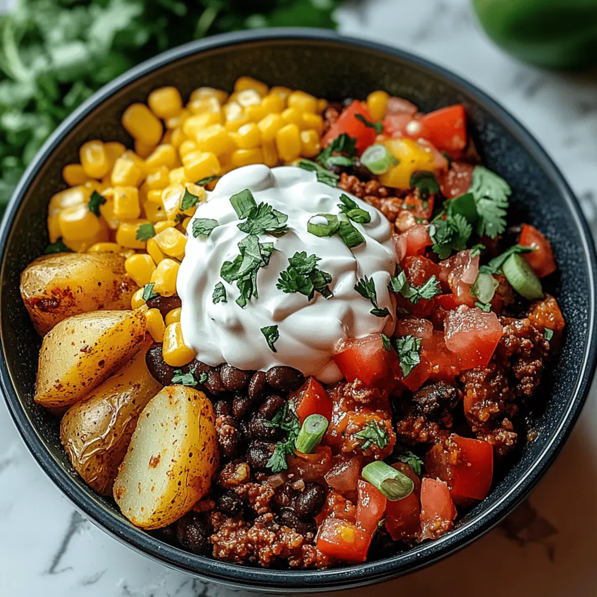 Loaded Potato Taco Bowl: A Hearty Twist on Taco Night