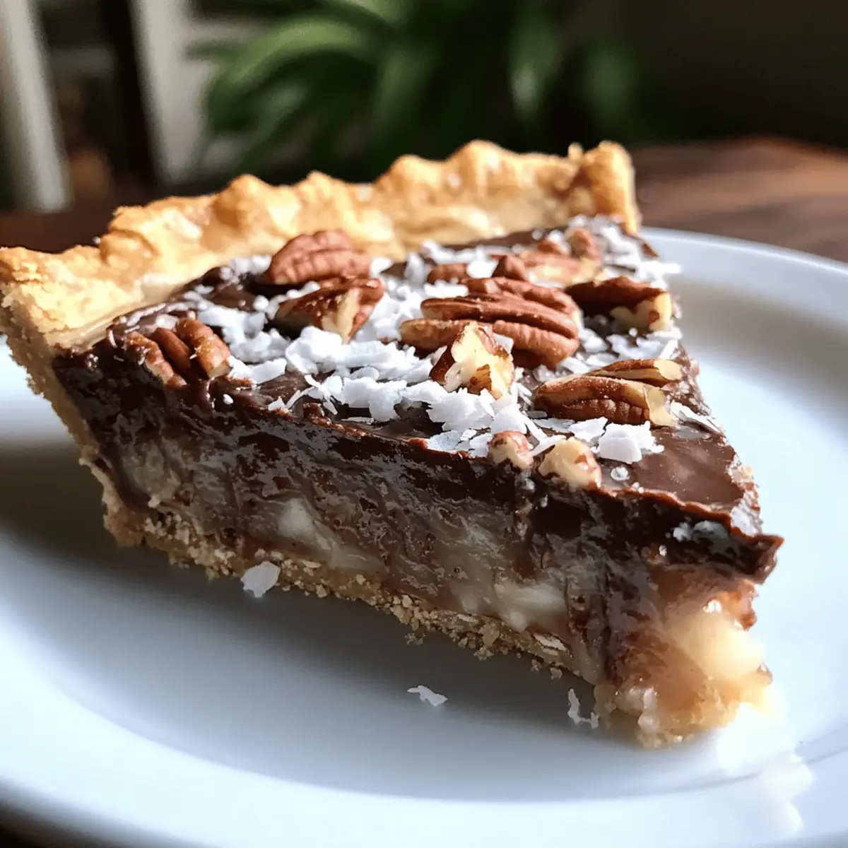 Delightful No-Bake German Chocolate Pie for Effortless Holidays