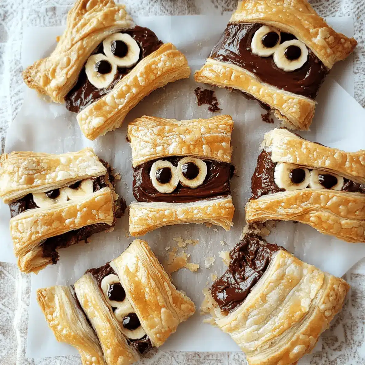 Mouthwatering Nutella Mummy Hand Pies for Spooky Delights