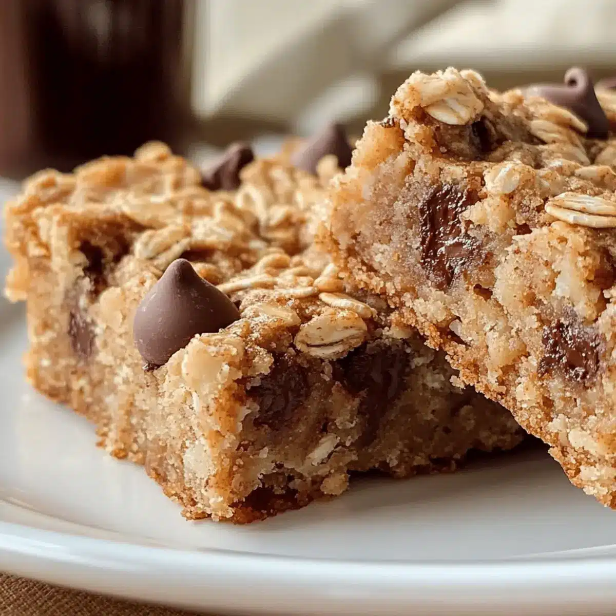 Oatmeal Cinnamon Chocolate Chip Bars for Cozy Indulgence