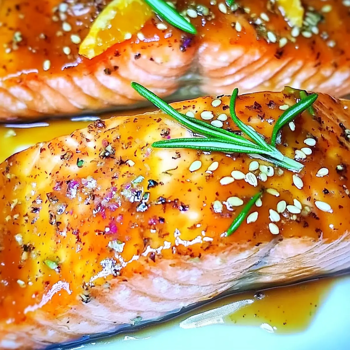 Savor the Flavor: Orange Rosemary Glazed Salmon in 30 Minutes