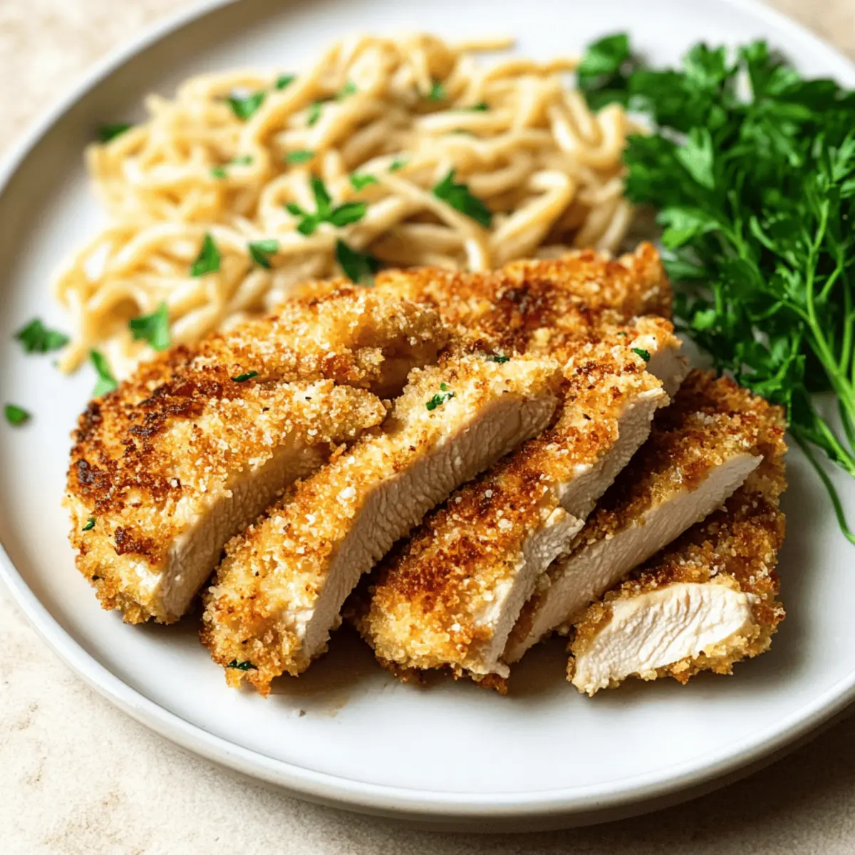 Parmesan Crusted Chicken with Alfredo – A Family Favorite Delight