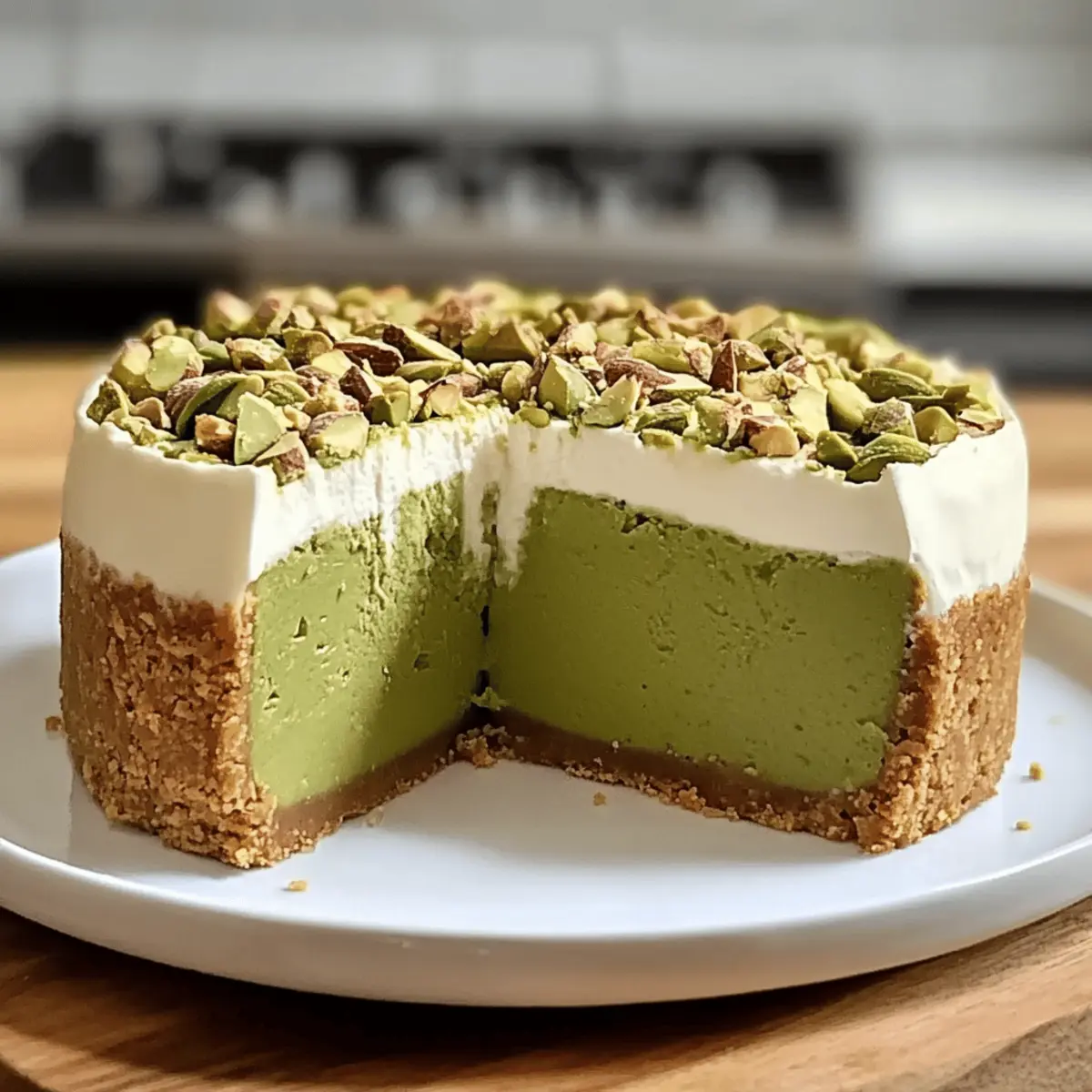 Indulge in Creamy Pistachio Cheesecake Guilt-Free Delight