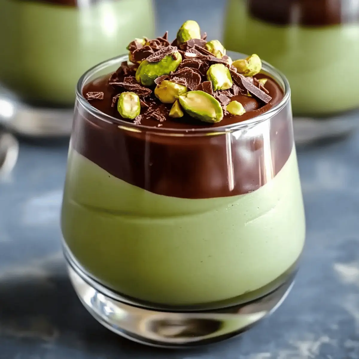 Indulge in Pistachio Mousse with Chocolate Ganache Delight