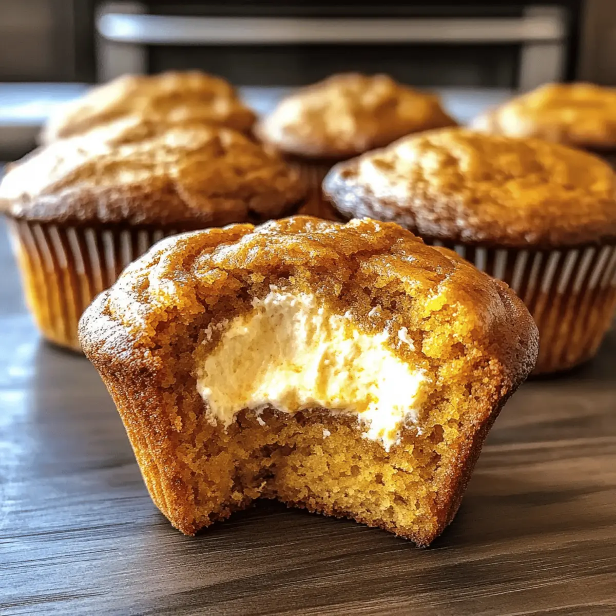 Pumpkin Cheesecake Muffins