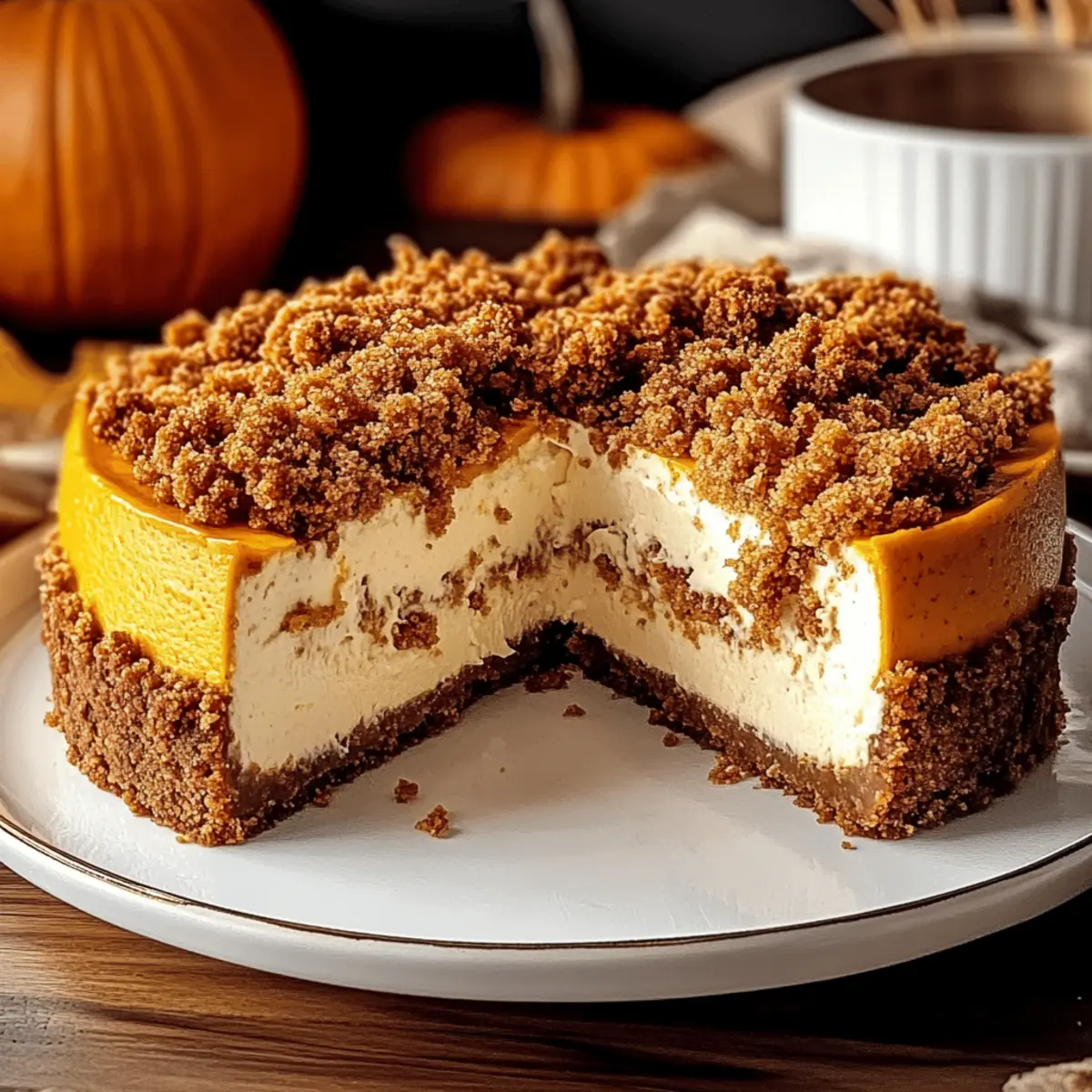 Indulge in Pumpkin Streusel Cheesecake Bliss at Home