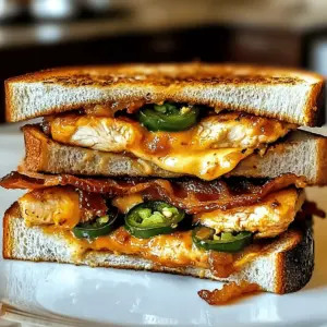 Spicy Bacon Jalapeño Chicken Melt