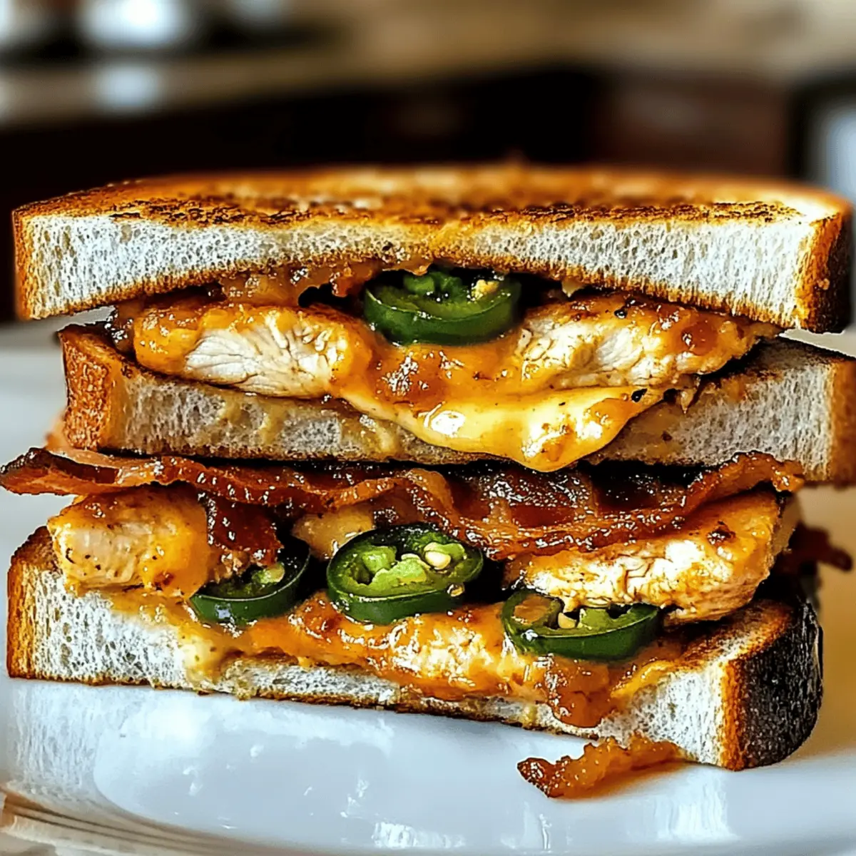 Spicy Bacon Jalapeño Chicken Melt