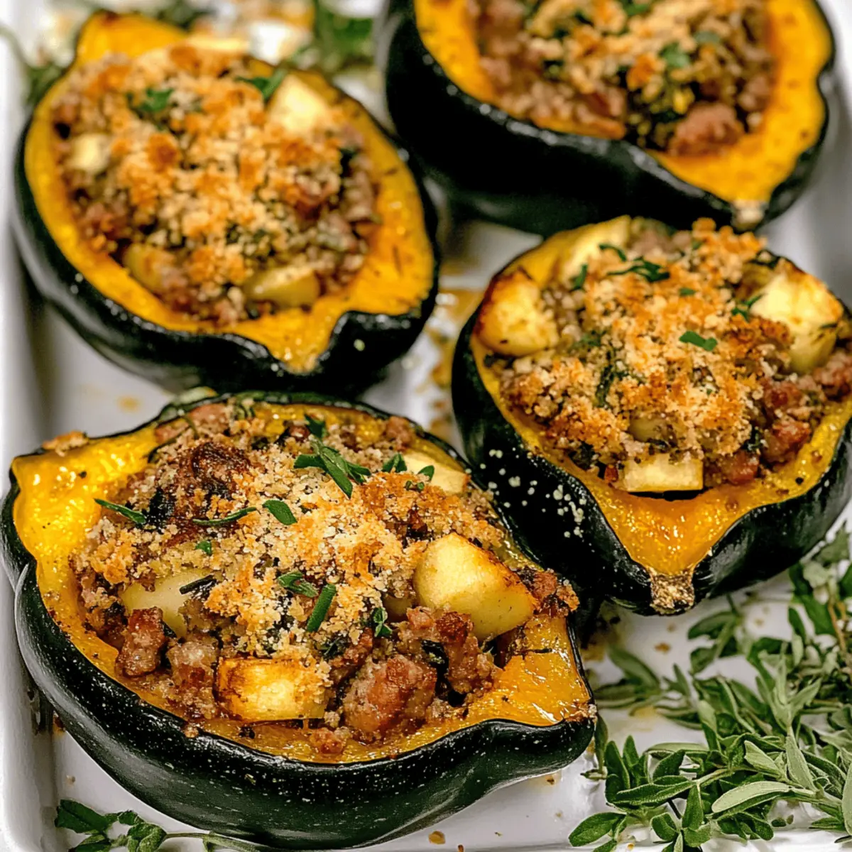 Savory Stuffed Acorn Squash: Heartwarming Fall Flavor