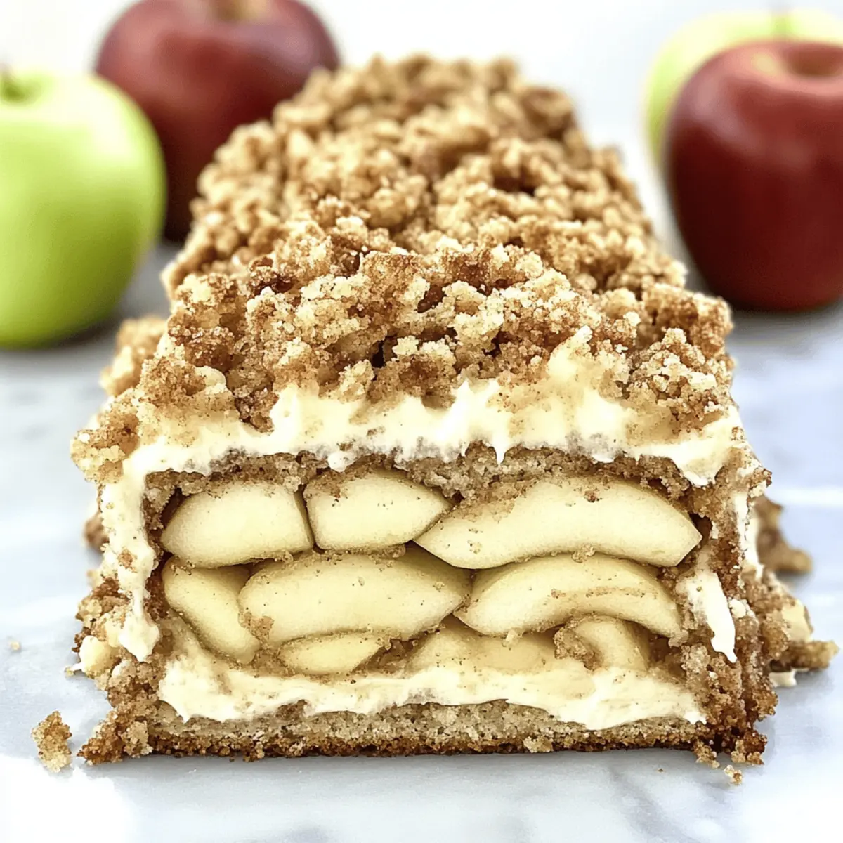 Swirled Apple Crisp Cheesecake Bread for Cozy Autumn Days