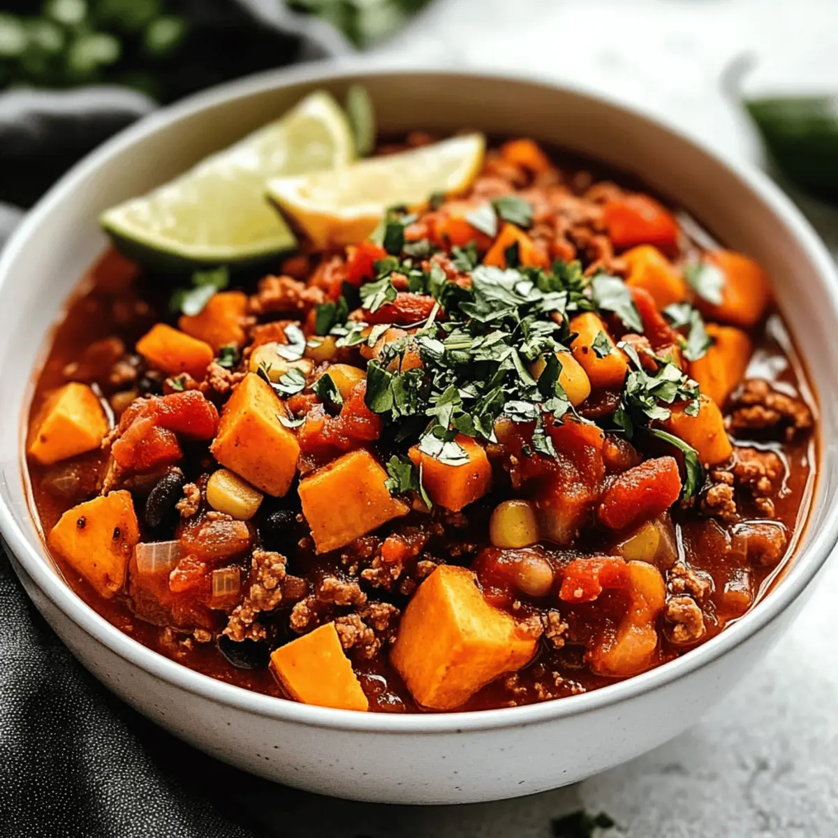 Hearty Turkey Sweet Potato Chili for Cozy Nights In