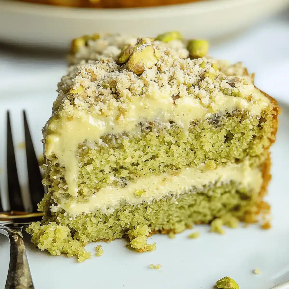 Moist Vegan Pistachio Coffee Cake Perfect for Afternoon Treats