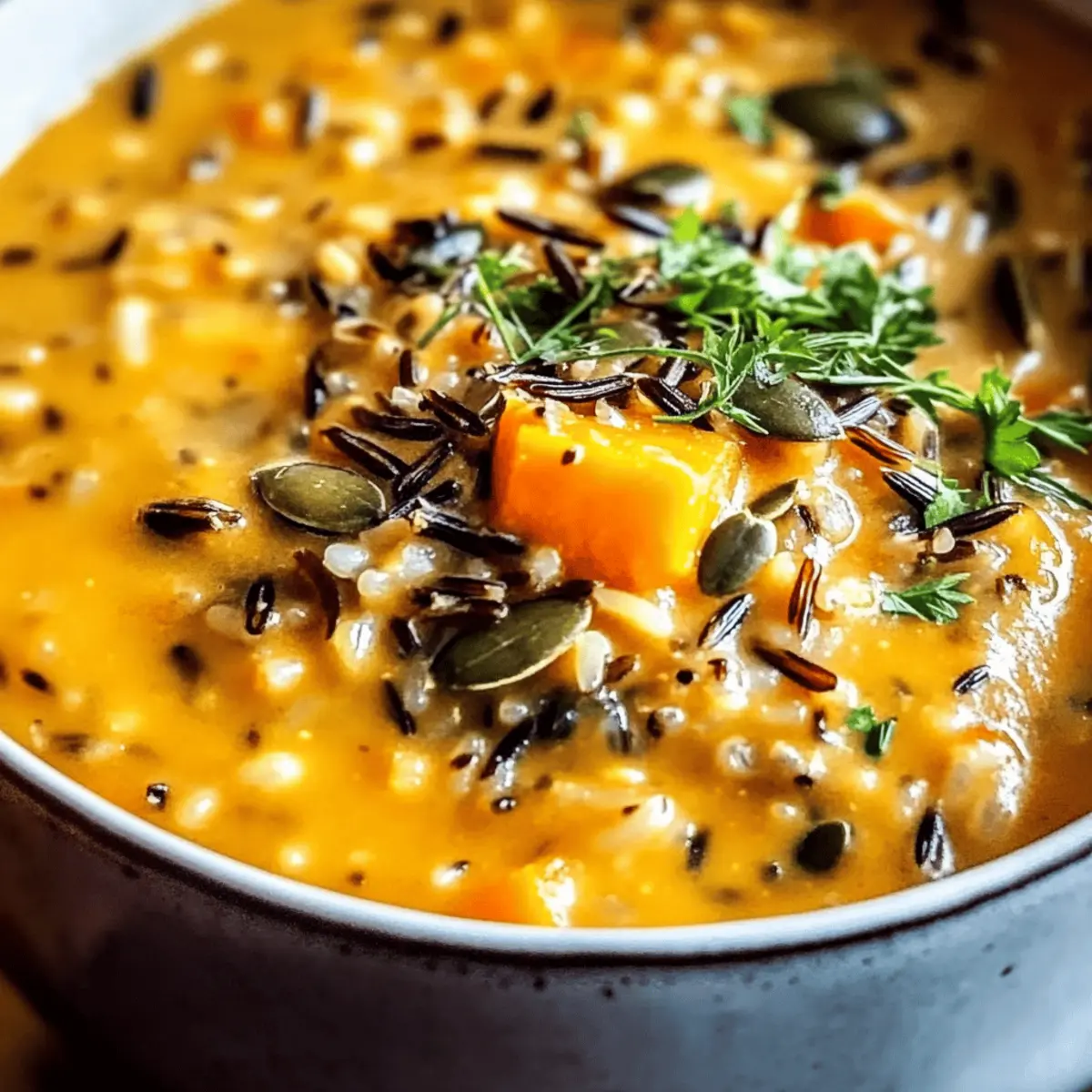 Vegan Pumpkin Wild Rice Soup: A Warm Hug in a Bowl