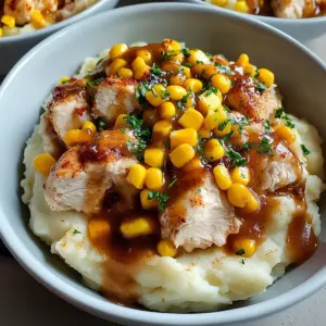 Chicken Mashed Potato Bowls