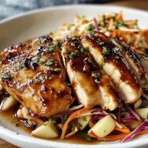 Apple Cider Chicken with Crisp Autumn Slaw Shines