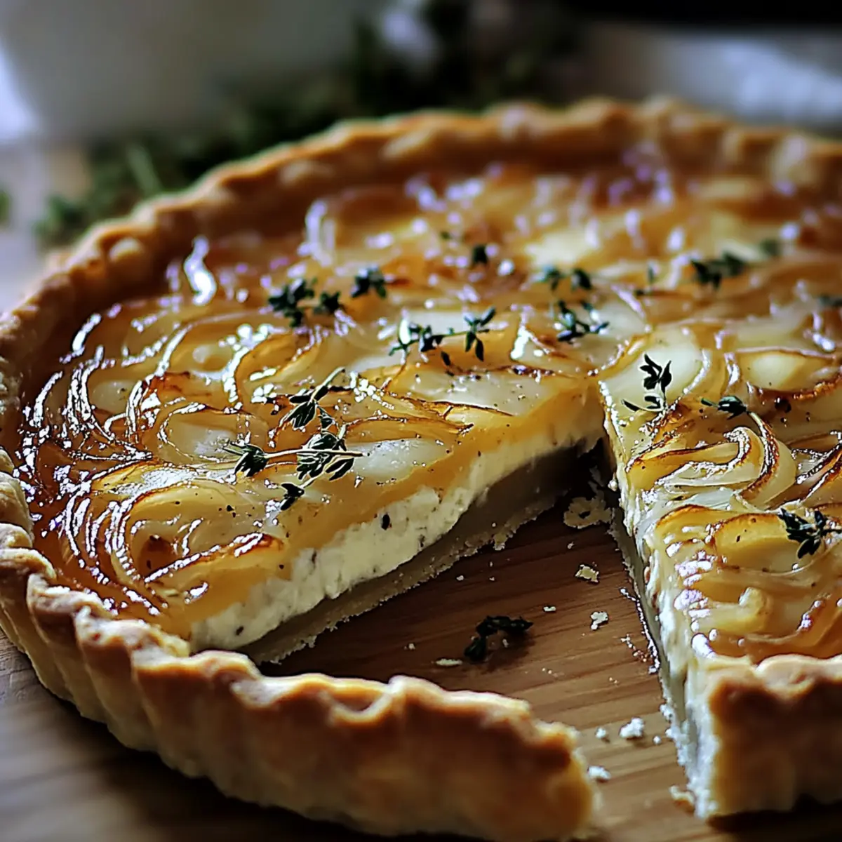 Caramelized Onion Gruyere Tart: A Cozy Gourmet Delight