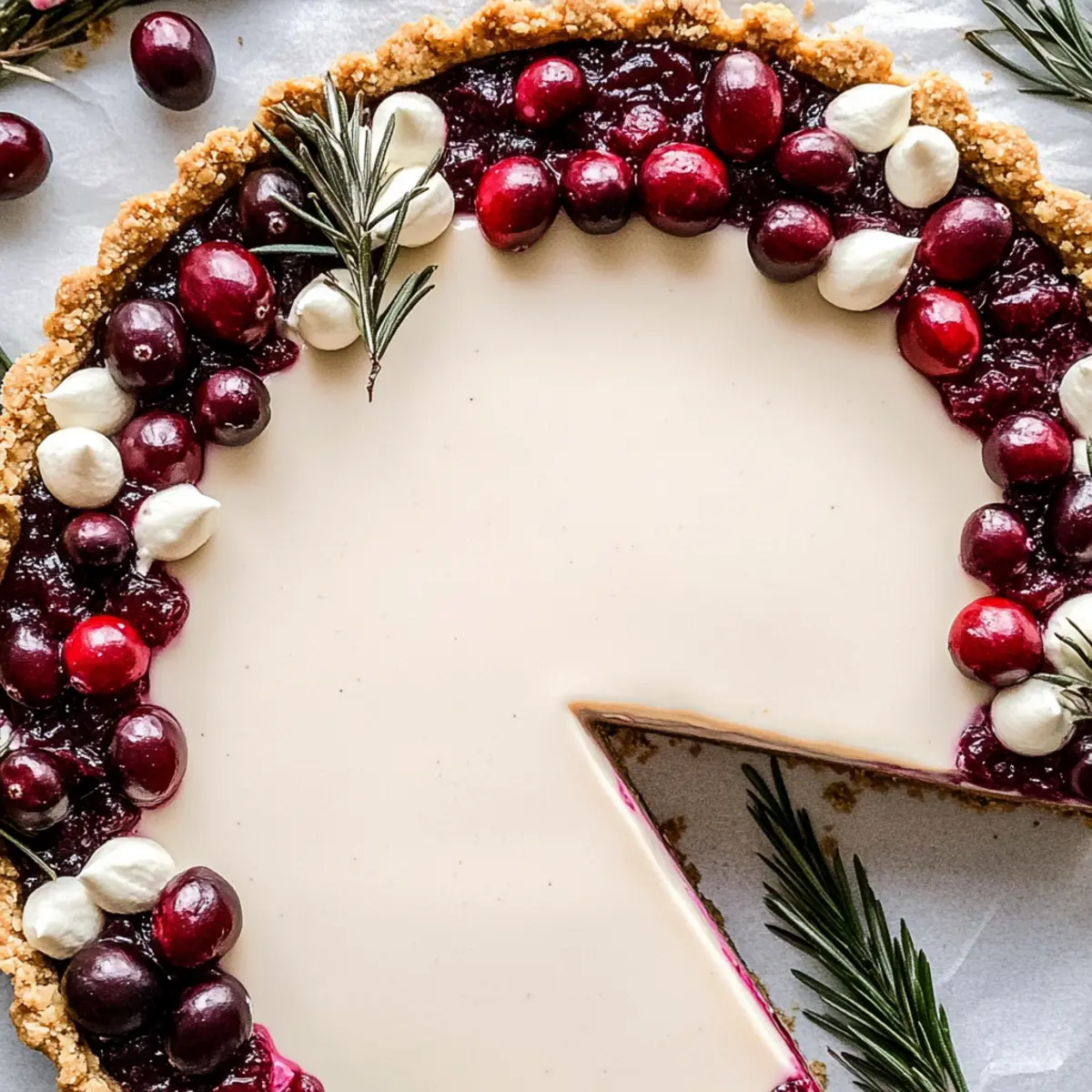 White Chocolate Cranberry Tart