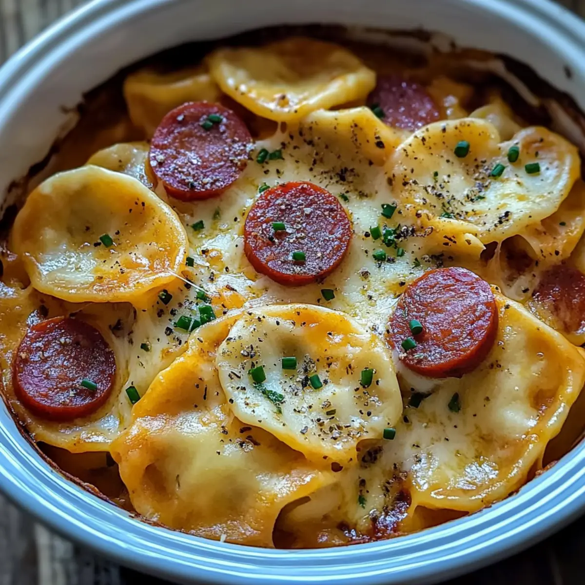 Crockpot Pierogi Casserole with Kielbasa for Cozy Nights