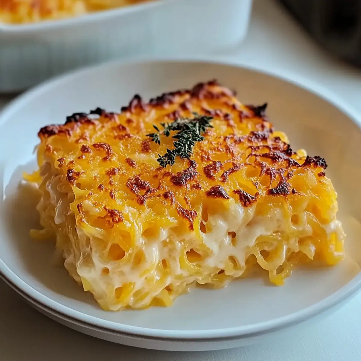 Deliciously Healthy Spaghetti Squash Au Gratin You’ll Love