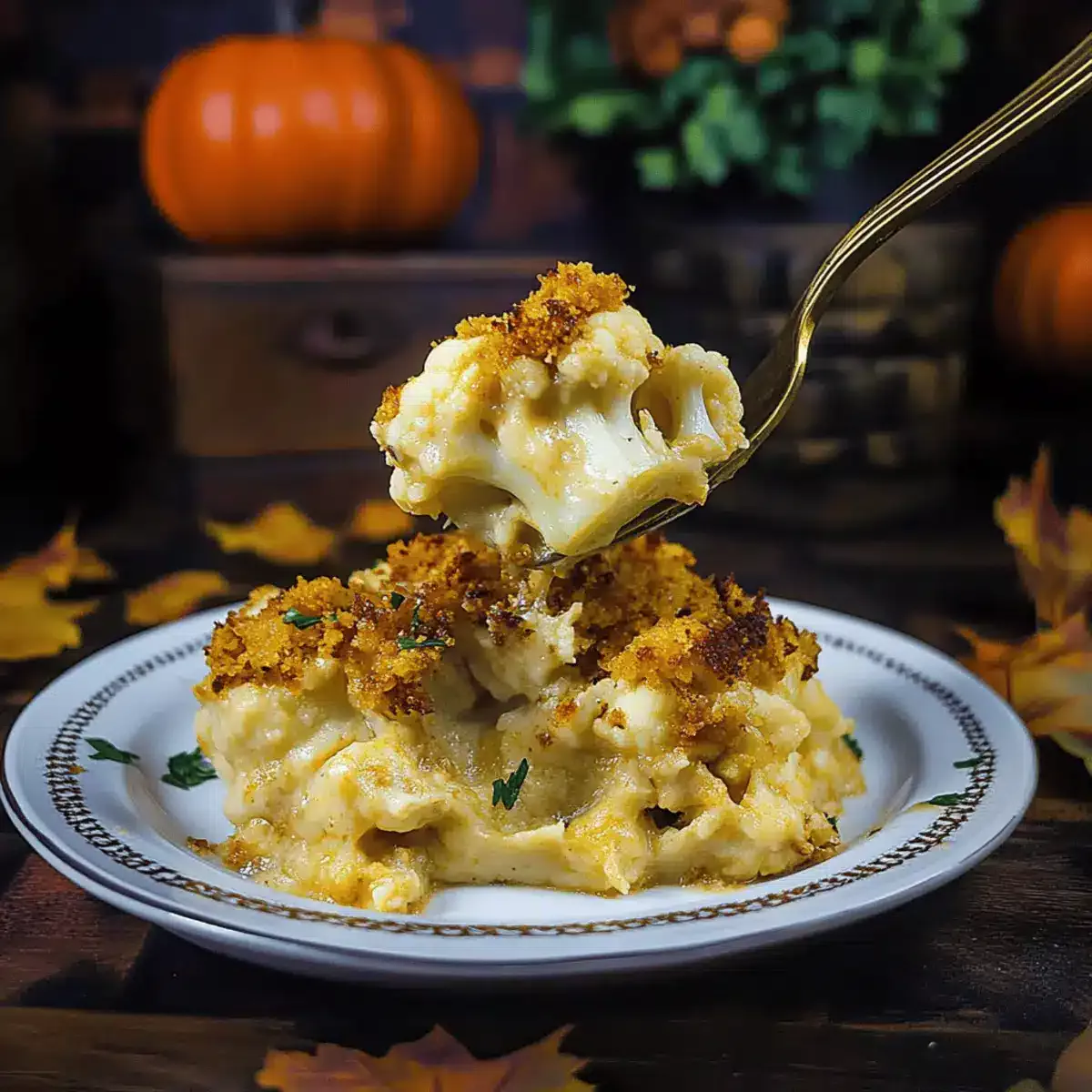 Creamy Baked Cauliflower with Cheese for Cozy Comfort Food