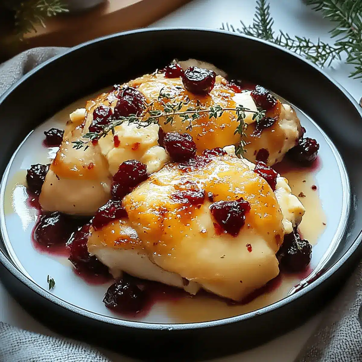 Cranberry Brie Stuffed Chicken: A Cozy Dinner Delight