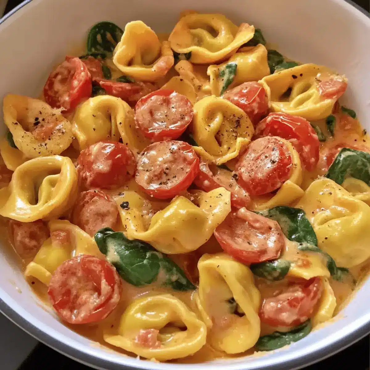 Creamy Tortellini with Tomatoes: A Quick, Comforting Dinner