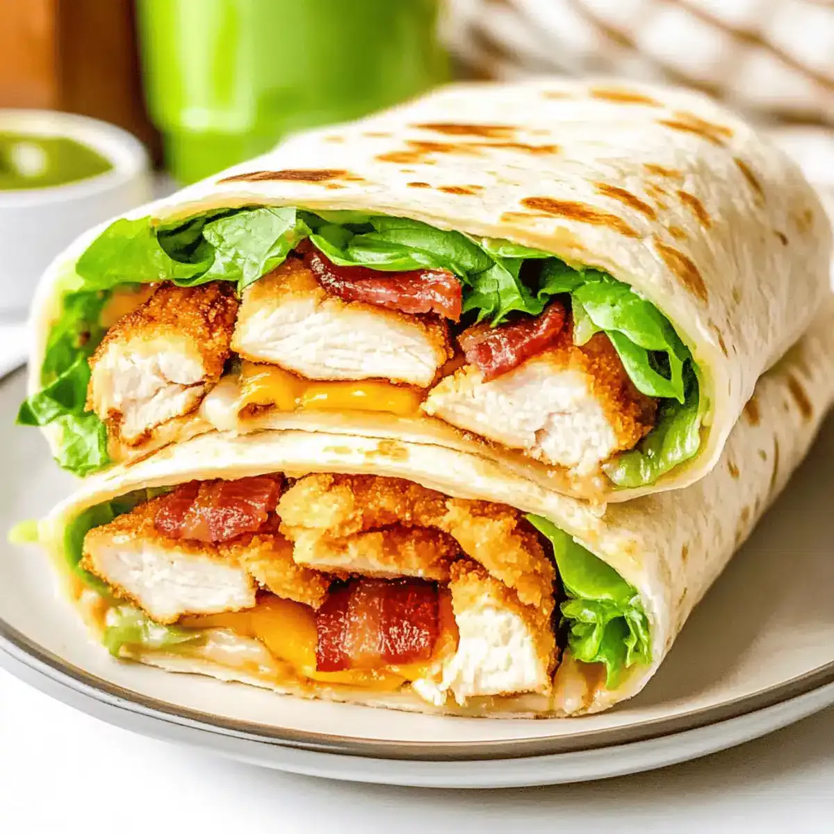 Crispy Chicken Bacon Ranch Wrap: Quick, Crunchy Comfort!