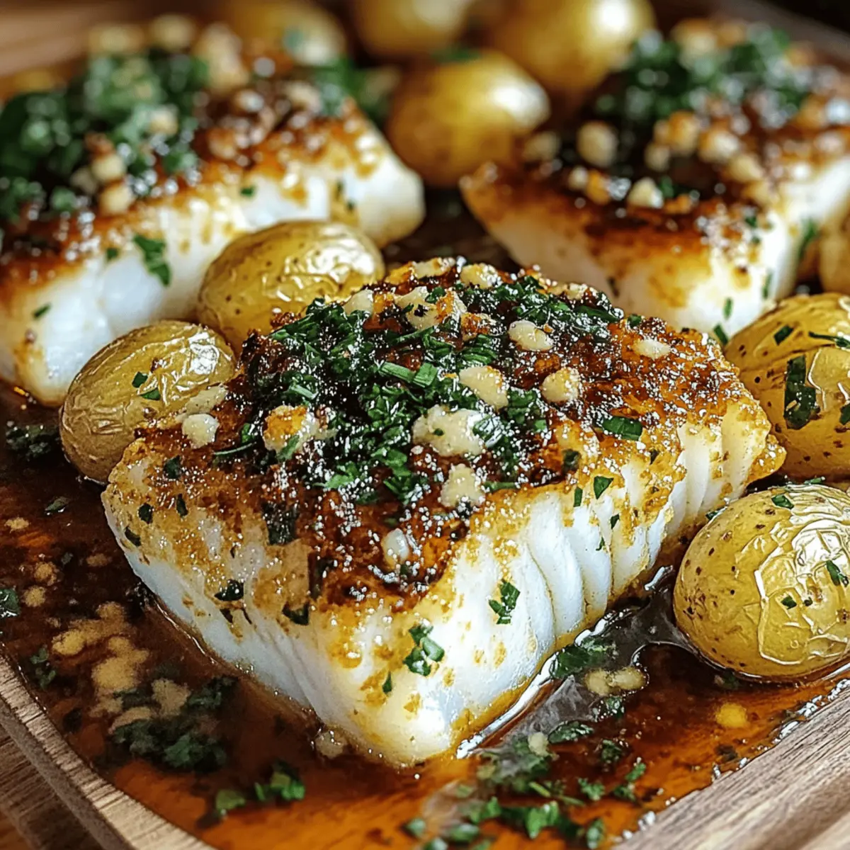 Garlic Butter Cod with Roasted Potatoes: Dinner Made Delicious