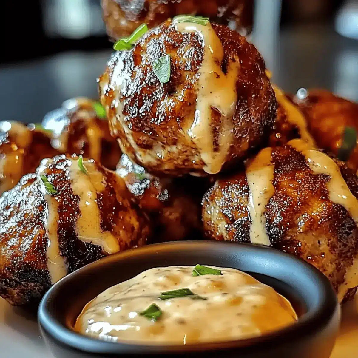 Korean BBQ Meatballs with Spicy Mayo Dip: A Flavor Bomb Snack