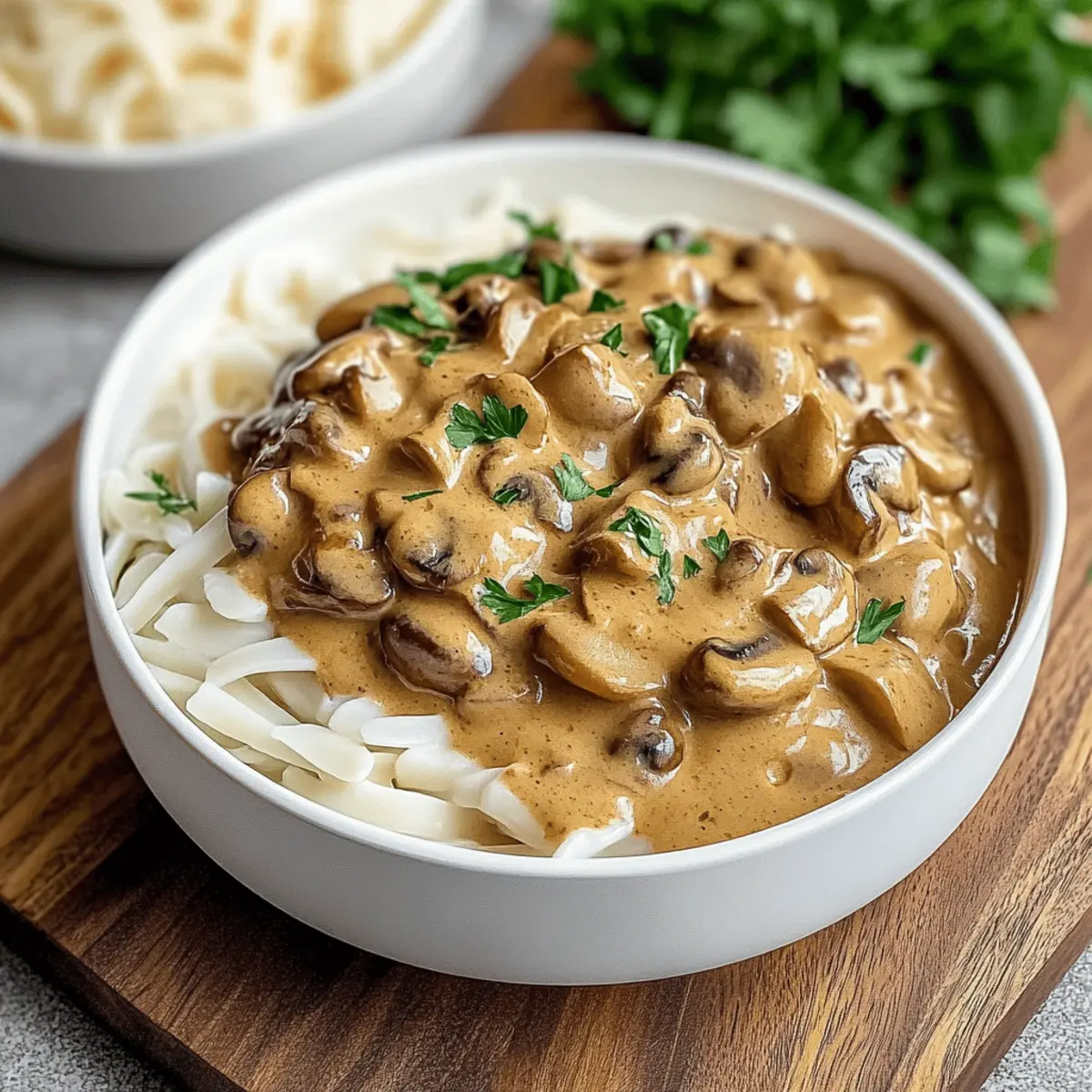Mushroom and Seitan Stroganoff: A Cozy Vegan Comfort Meal