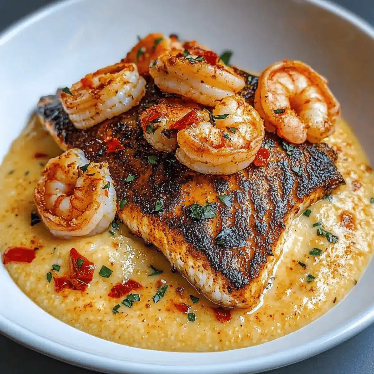 Delicious Red Snapper Shrimp Grits Cajun for Cozy Nights